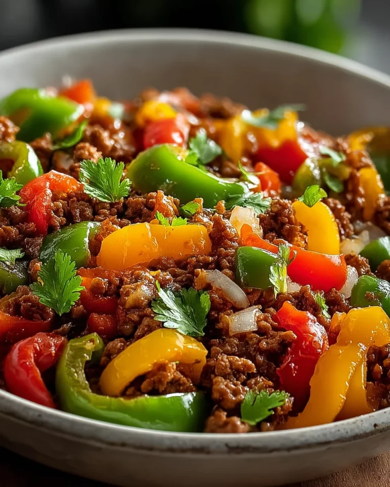 Ground Turkey and Peppers Stir-Fry