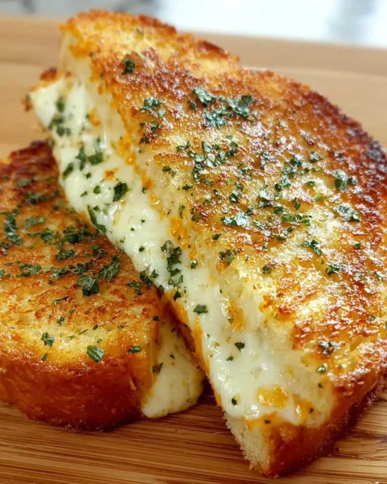 Garlic Bread Grilled Cheese