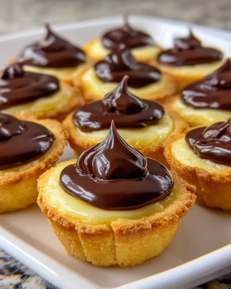 Mini Boston Cream Pie Cups