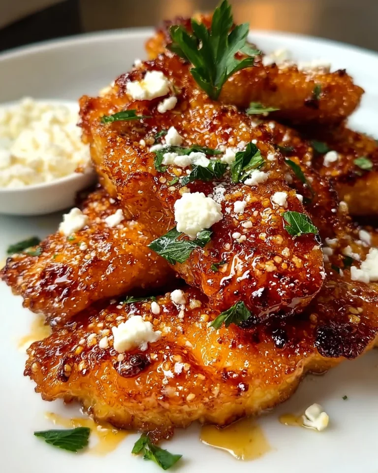 Crispy Hot Honey Feta Chicken
