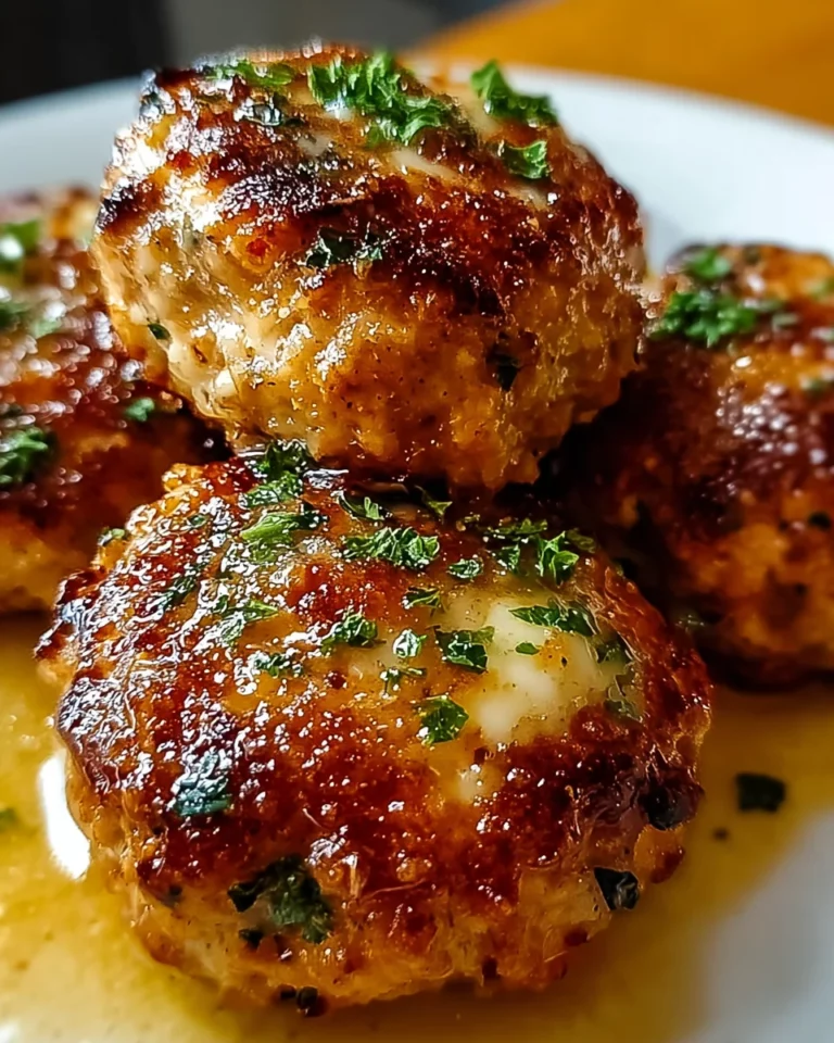 Garlic Parmesan Chicken Meatloaves