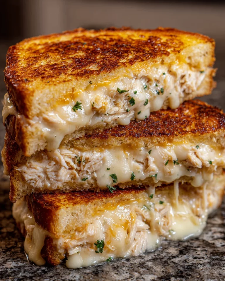 Alfredo Chicken Grilled Cheese