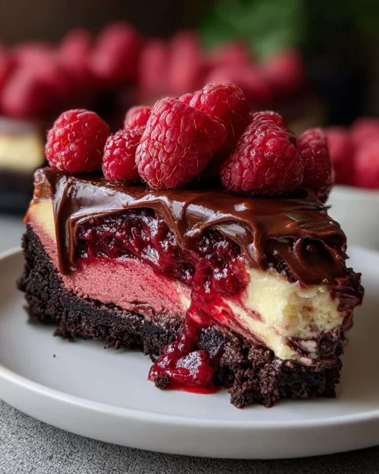 Dark Chocolate Raspberry Cheesecake: A Delightful Treat!