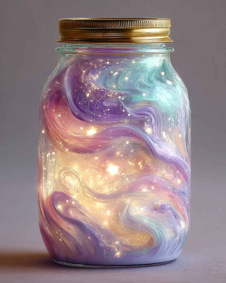 DIY Cotton Candy Glow Jars: Create Magical Home Decor!