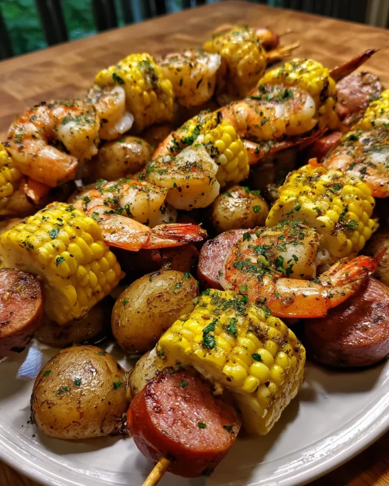 Grilled Seafood Boil Skewers: A Flavorful Summer Delight!