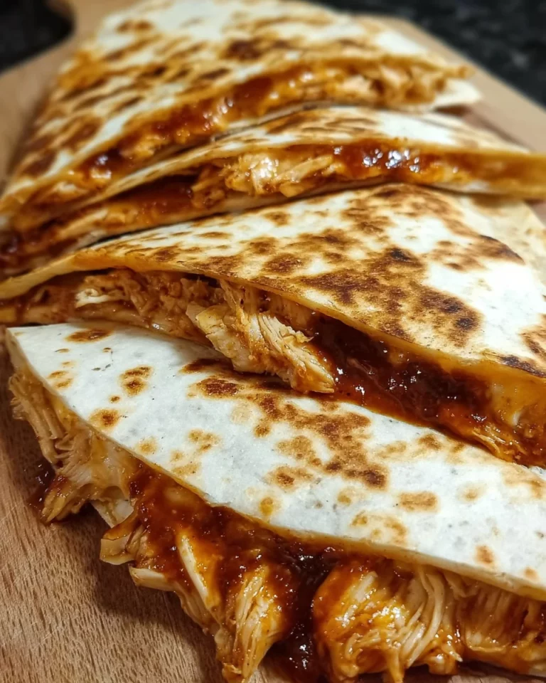 BBQ Chicken Cheddar Quesadillas