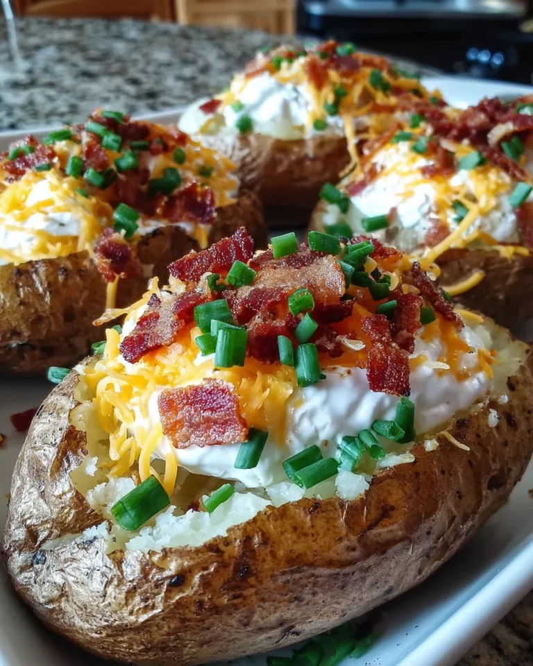 Loaded Baked Potatoes Bacon Cheddar