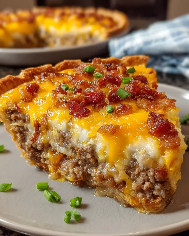 Bacon Cheeseburger Pie: A Delicious Dinner Delight!