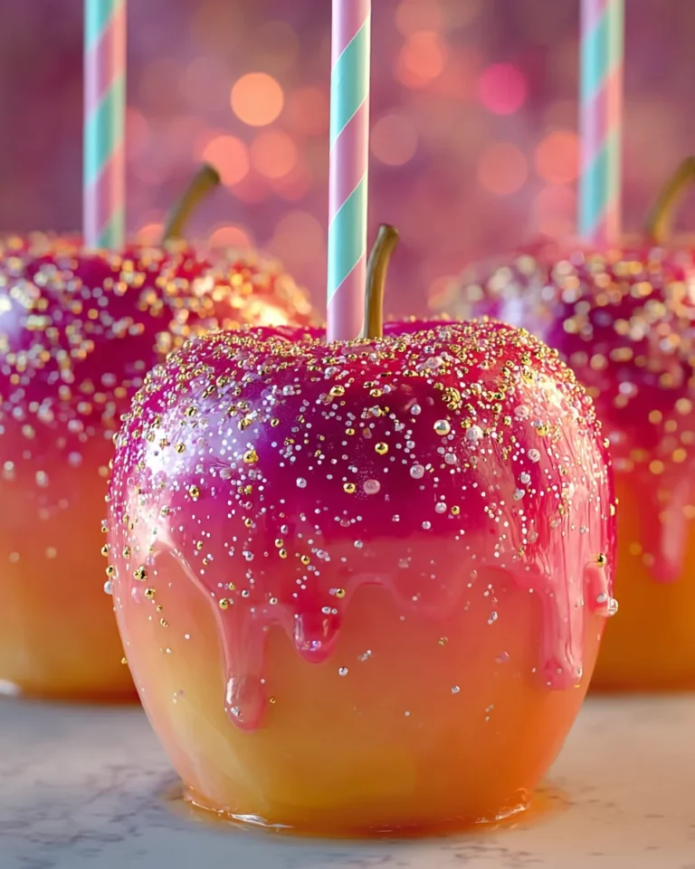 Sunset Glow Candy Apples