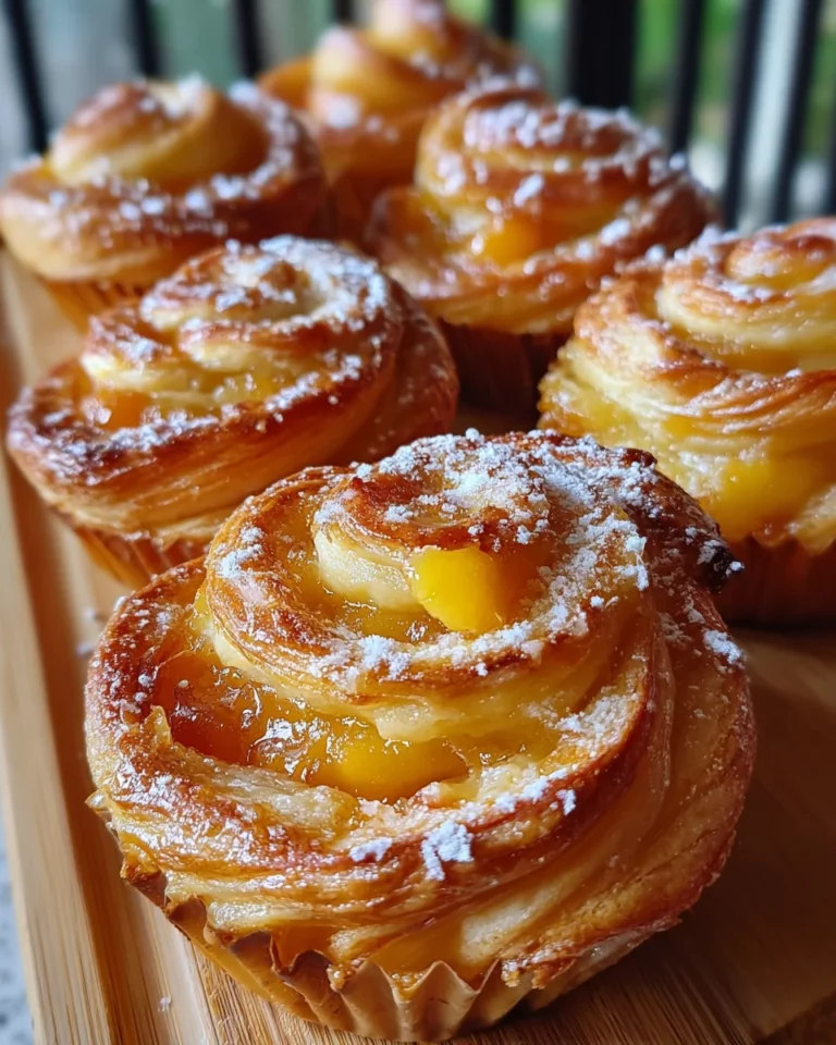 Peach Pie Crescent Cruffins