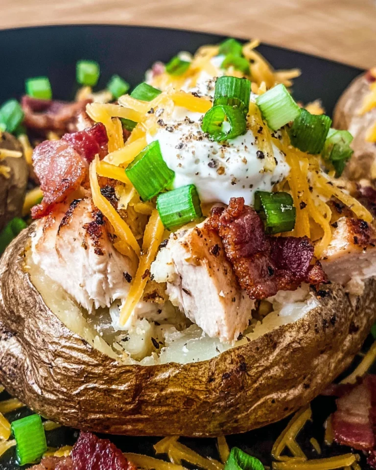 Chicken Bacon Ranch Baked Potatoes: A Flavorful Delight!