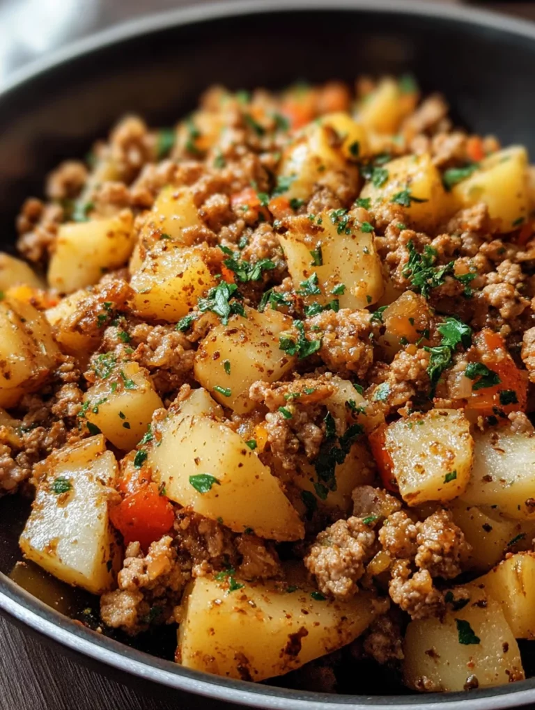 Ground turkey with potatoes