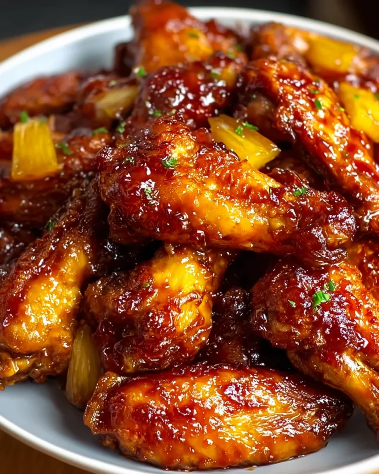 Brown Sugar Pineapple Wings