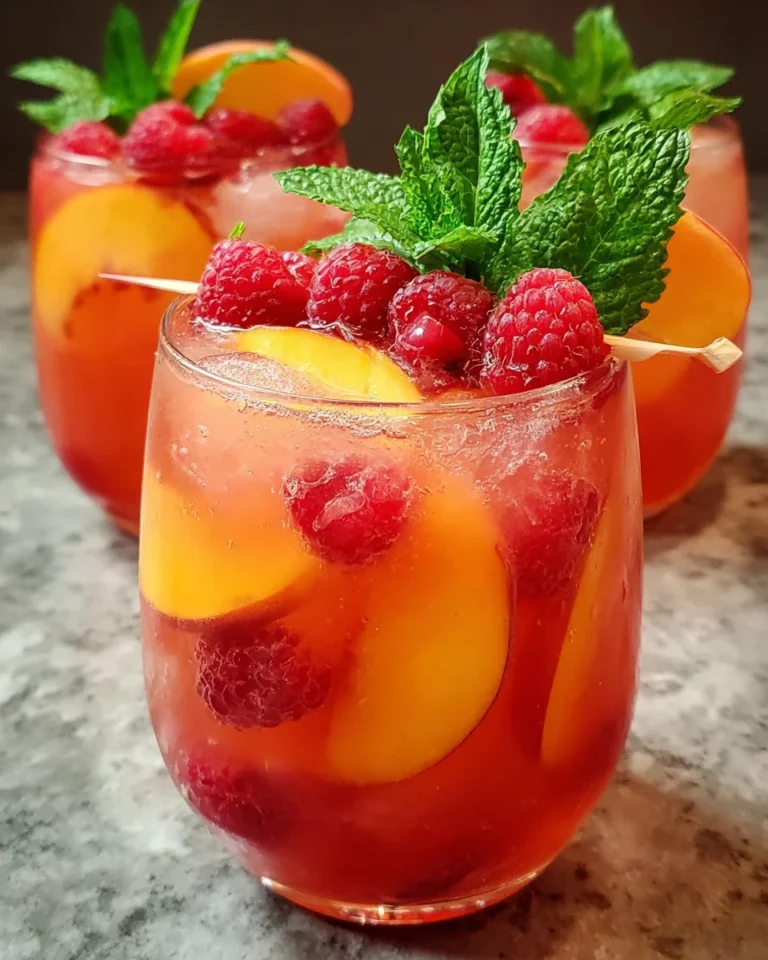 Raspberry Peach Lemonade