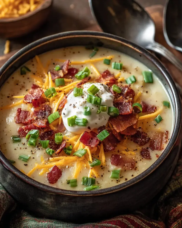 Comforting Loaded Baked Potato Soup