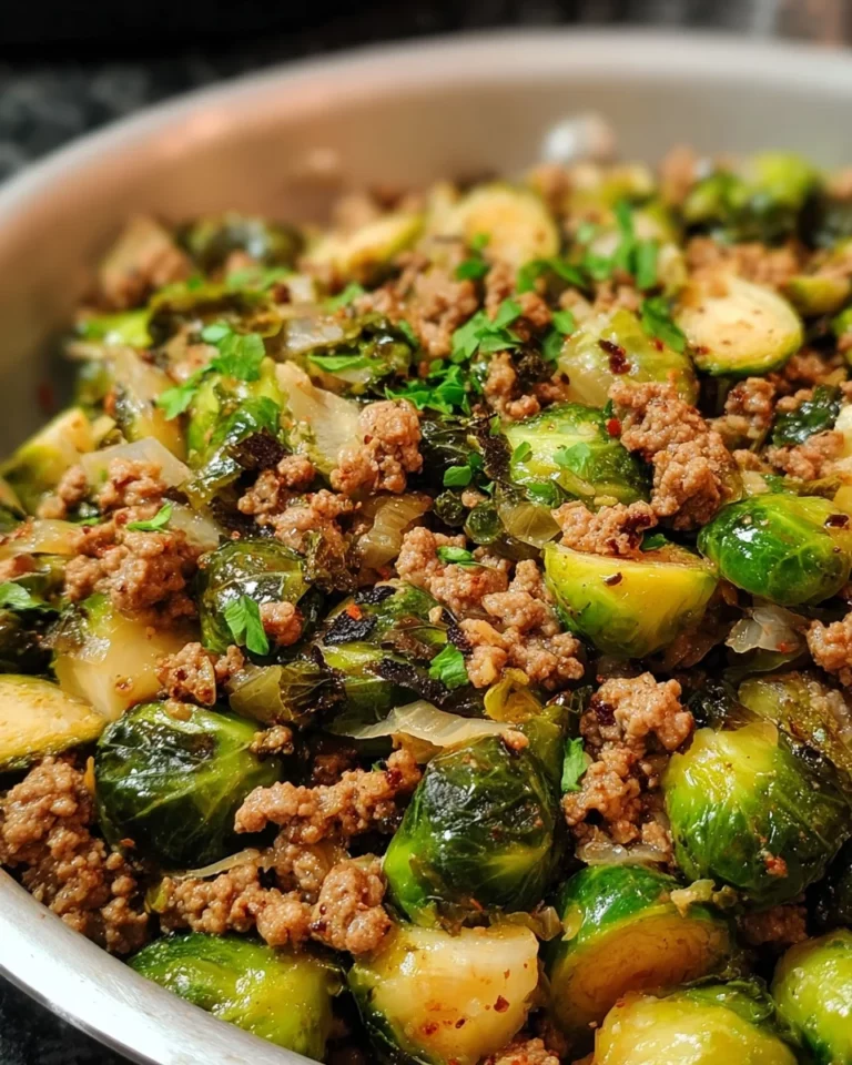 Brussels Sprouts Ground Turkey Skillet: Quick & Delicious!