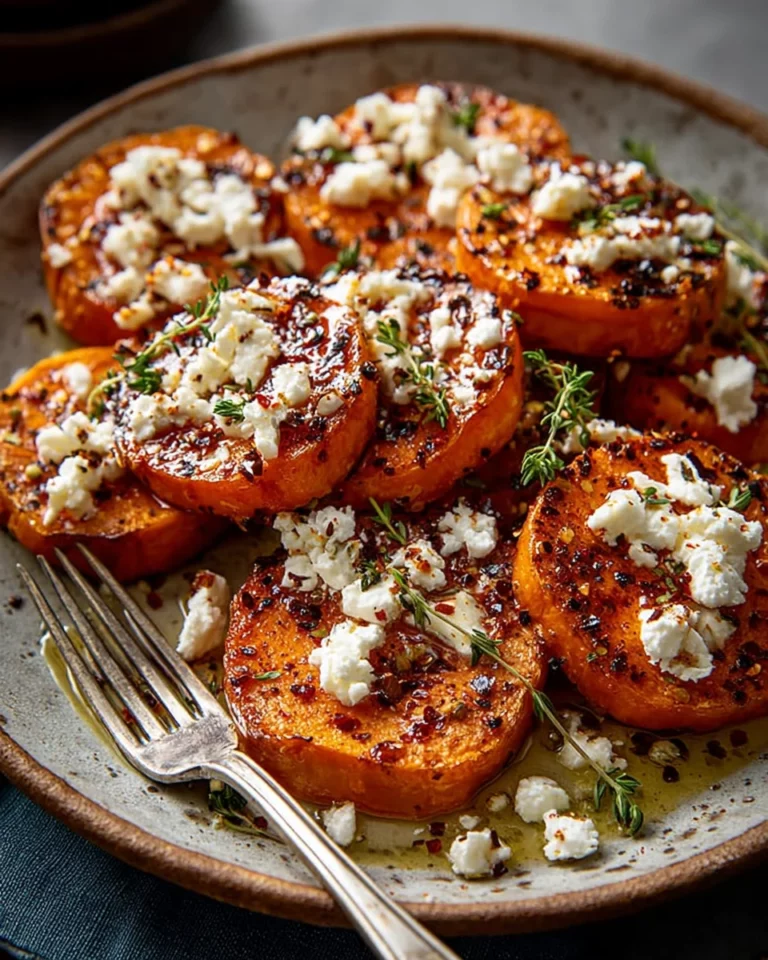 Honey Feta Sweet Potato Rounds