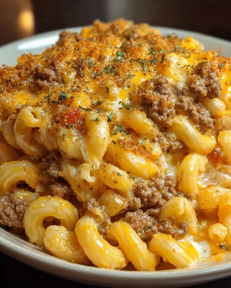 Cheesy Macaroni Hamburger Dish
