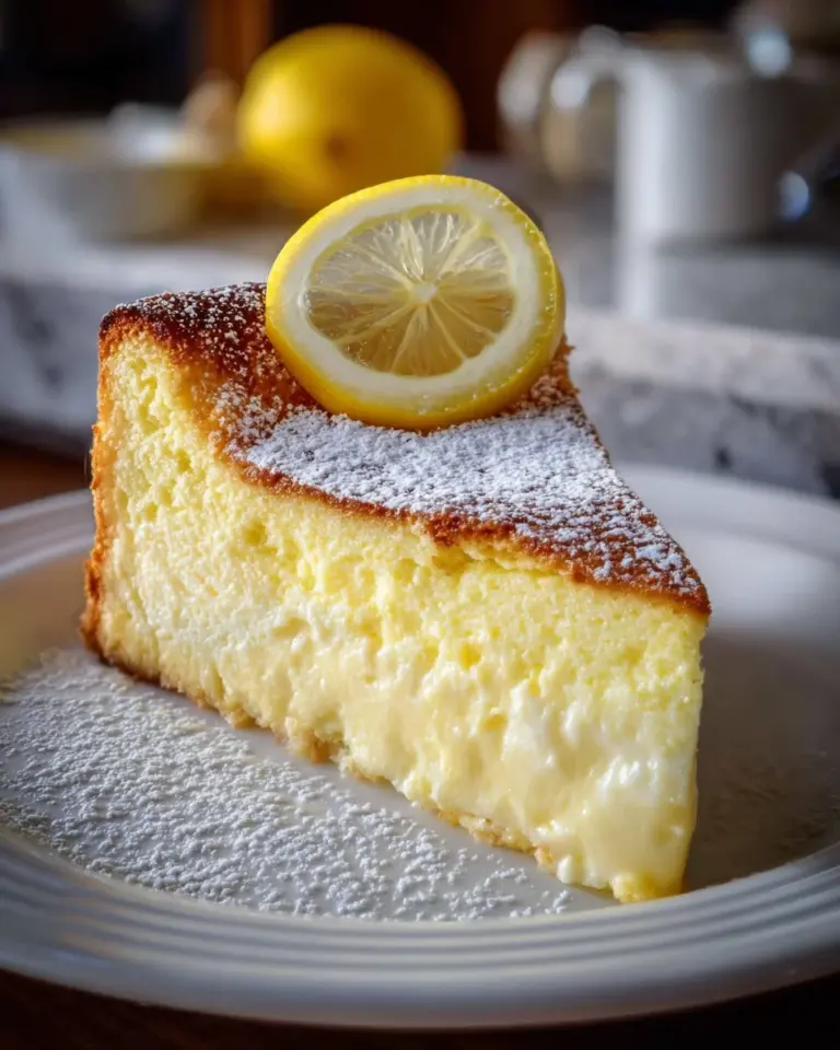 The Best Lemon Custard Cake