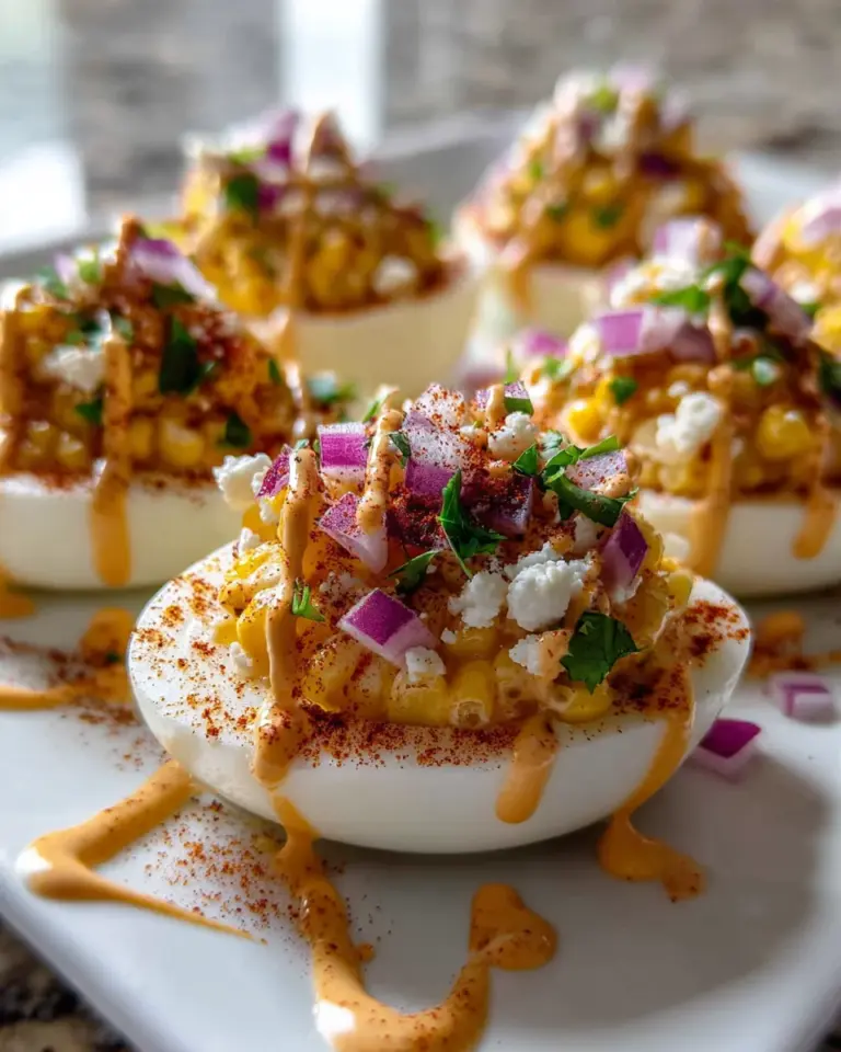 Elote Deviled Eggs