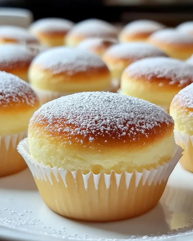 Fluffy Japanese Cotton Cheesecake Cupcakes