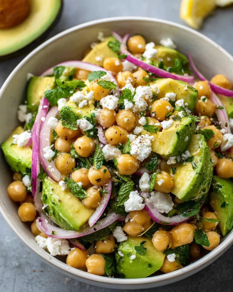 Chickpea Feta Avocado Salad: A Fresh and Tasty Delight!