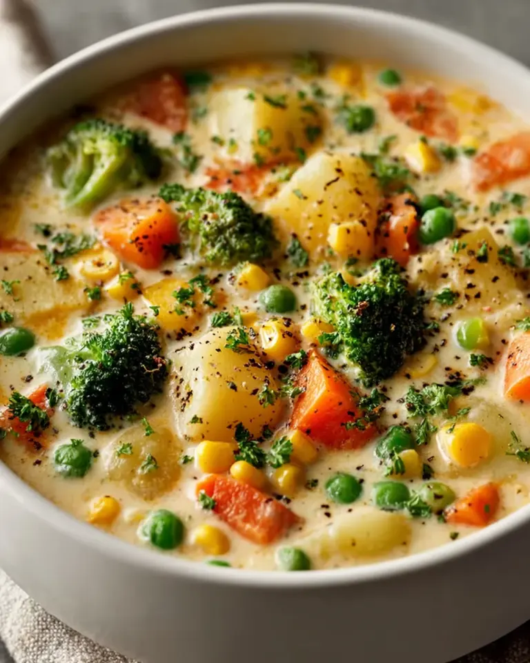 Veggie Pot Pie Soup