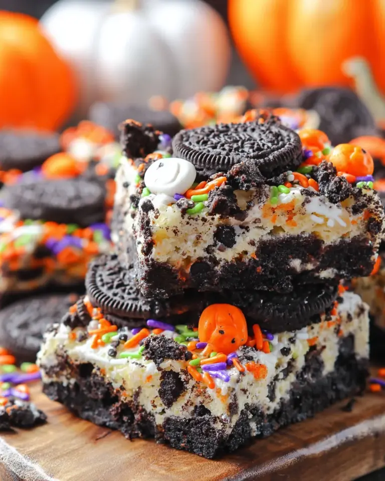 Halloween Oreo Cake Bars: A Spooktacular Treat!