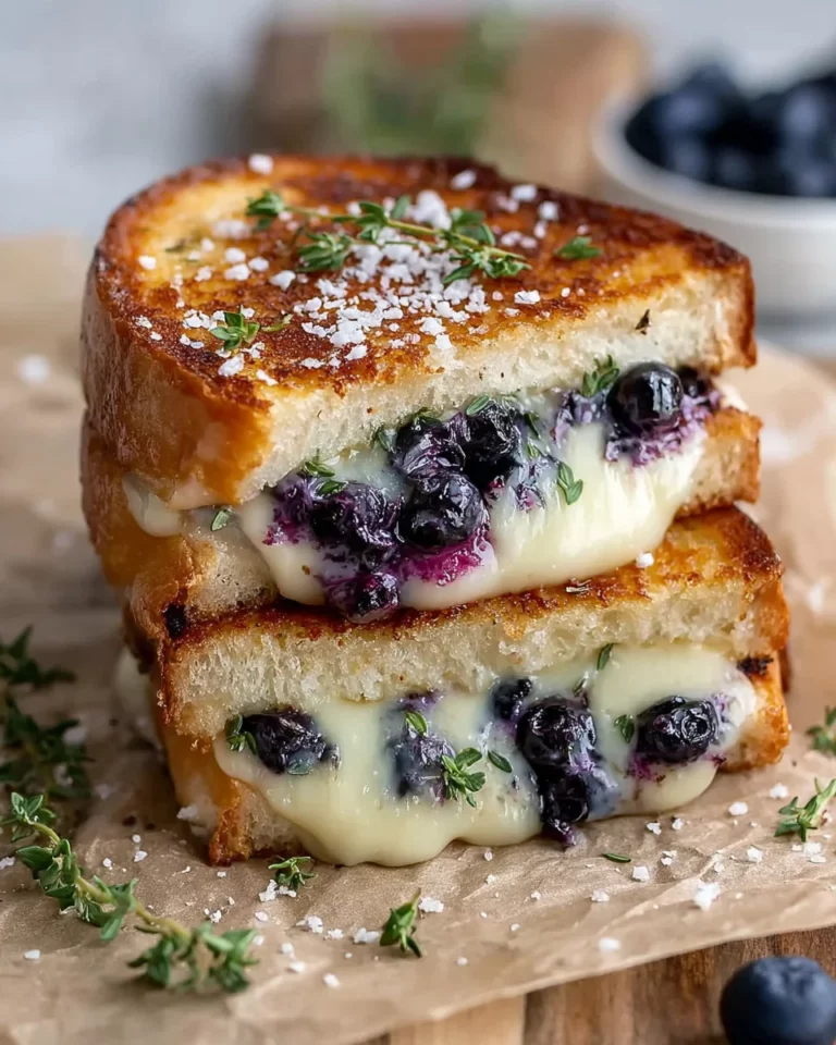 Crispy Blueberry Grilled Cheese: A Sweet Delight Awaits!