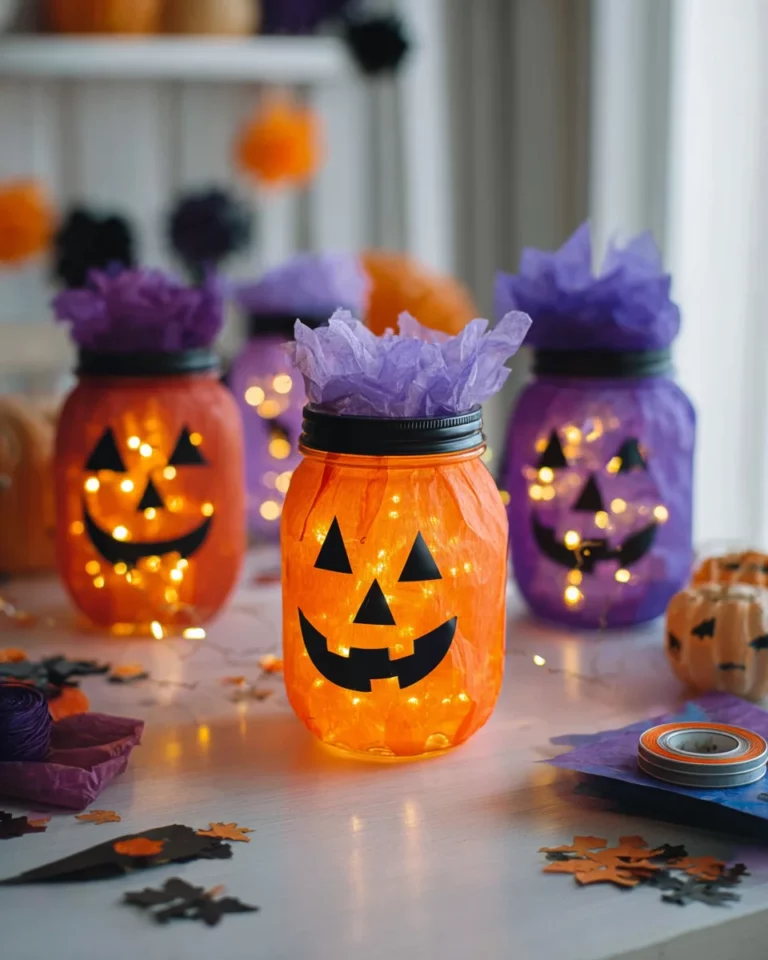 Mason Jar Lanterns: Create Spooky Glow in 30 Minutes!