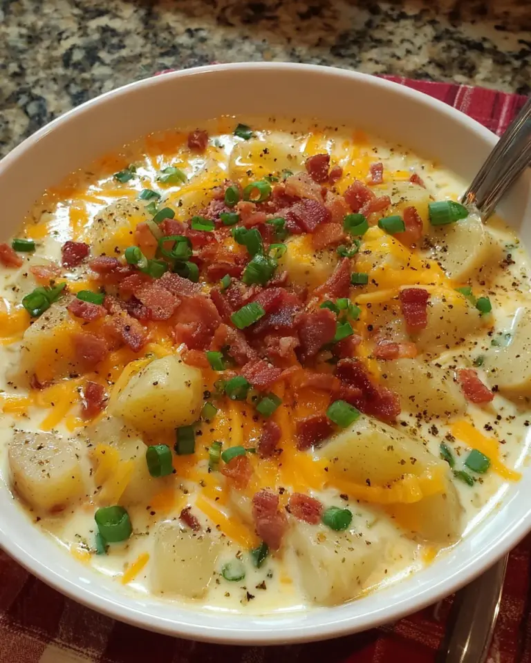 Loaded Potato Cheese Soup: A Creamy Comfort Awaits!