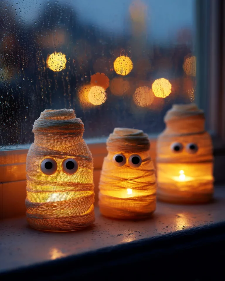 Mummy Jars: Create Adorable Nightlights for Halloween Fun!