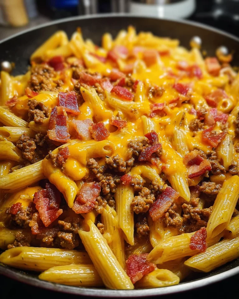 Bacon Cheeseburger Pasta Bake: A Tasty Dinner Delight!