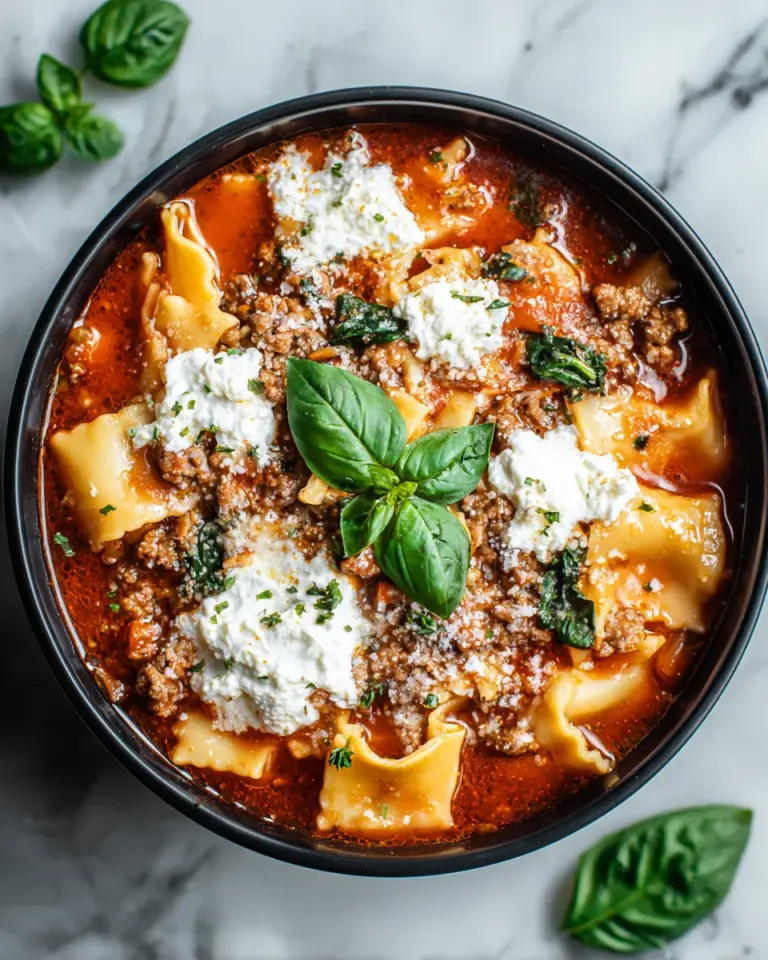 Crockpot Lasagna Soup