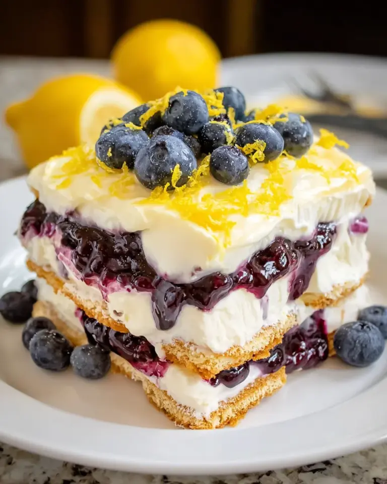 Lemon Blueberry Icebox Cake: A Refreshing Delight Awaits!