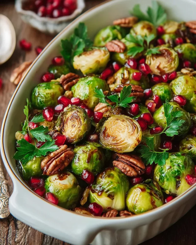 Pomegranate Brussels Sprouts: A Flavorful Festive Delight