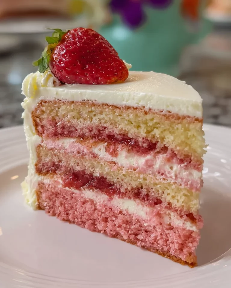 Strawberry Lemonade Cake Layers: A Refreshing Delight!