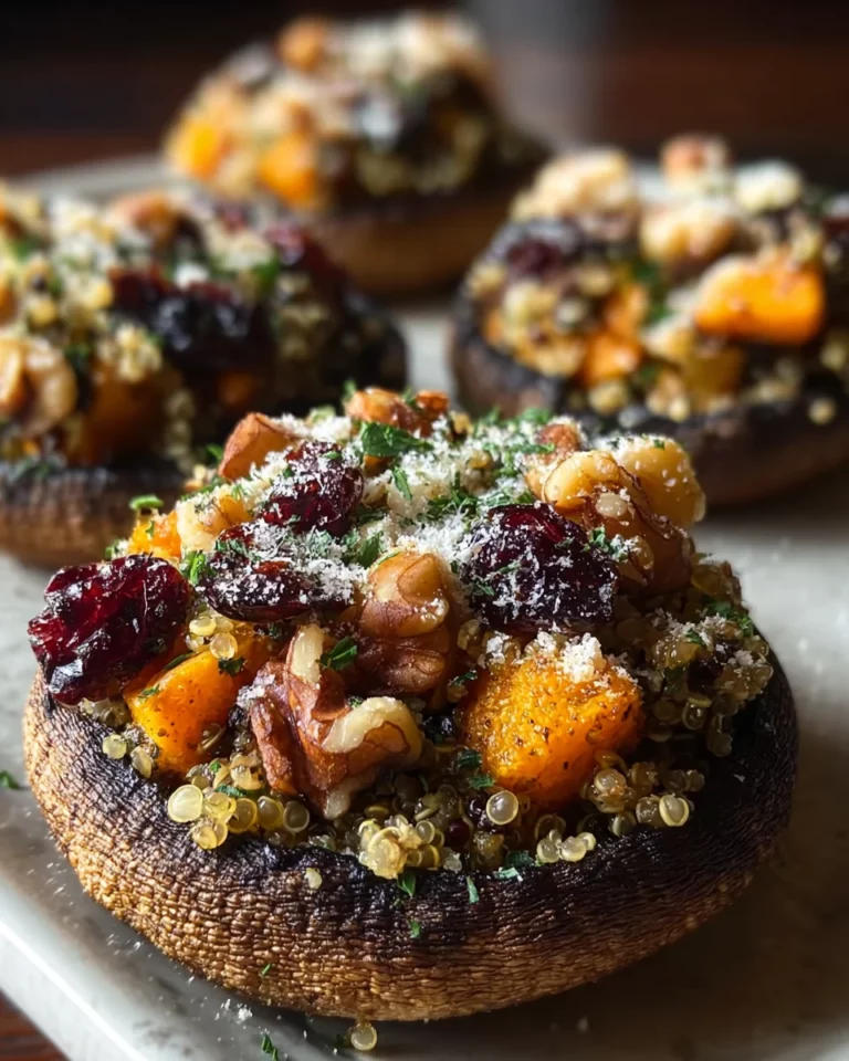 Autumn Harvest Stuffed Portobello Mushrooms