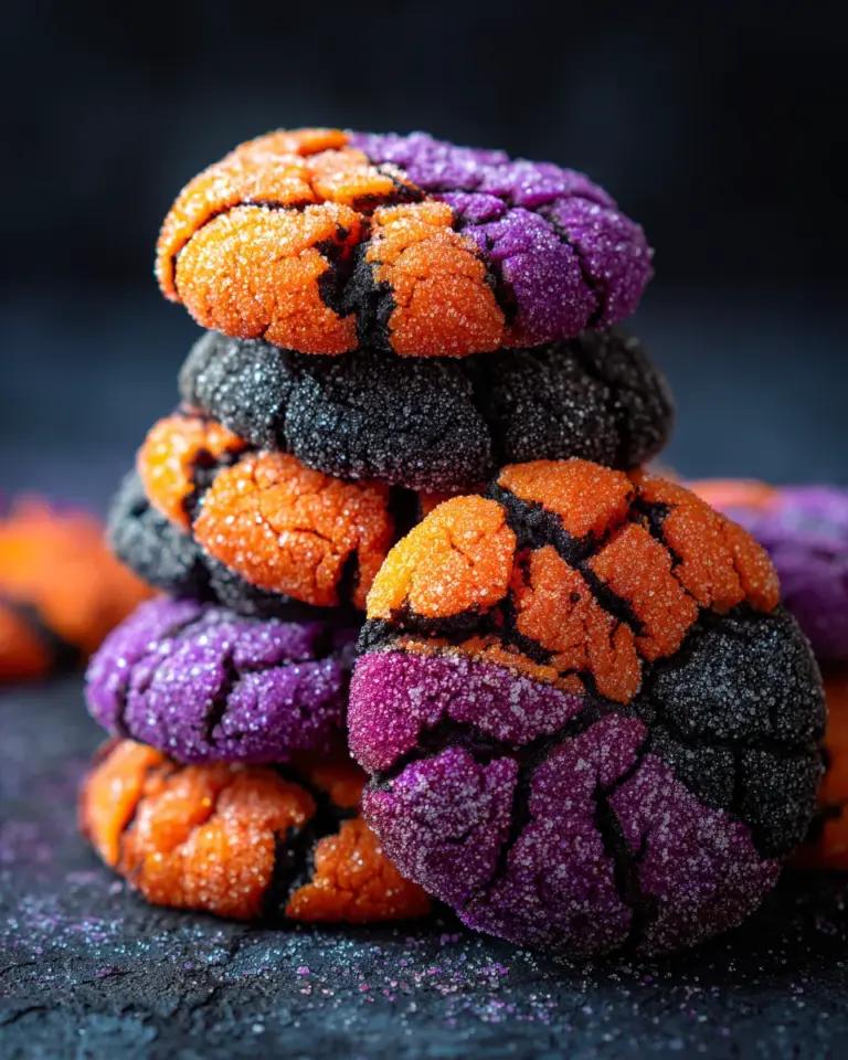 HALLOWEEN CRINKLE COOKIES
