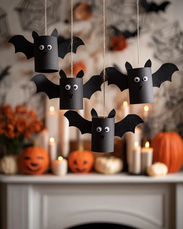 Toilet Paper Roll Bats: Craft Fun for Halloween Decor!