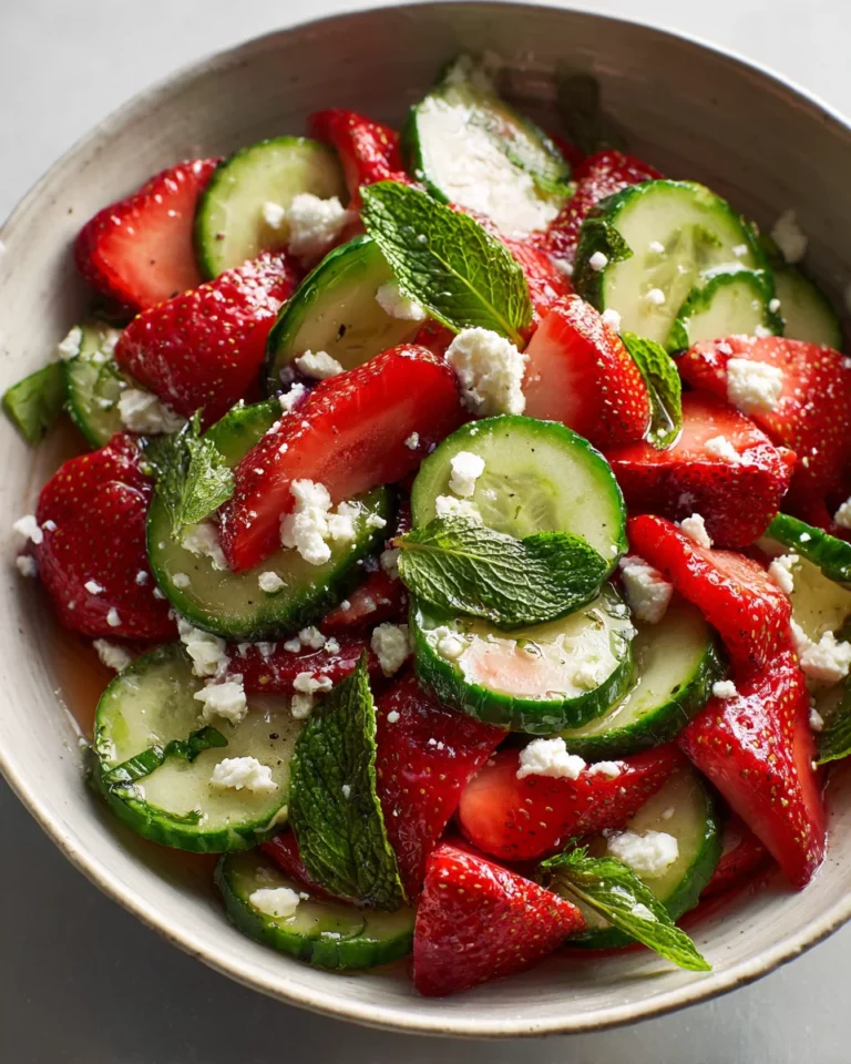 Cucumber Strawberry Salad Recipe