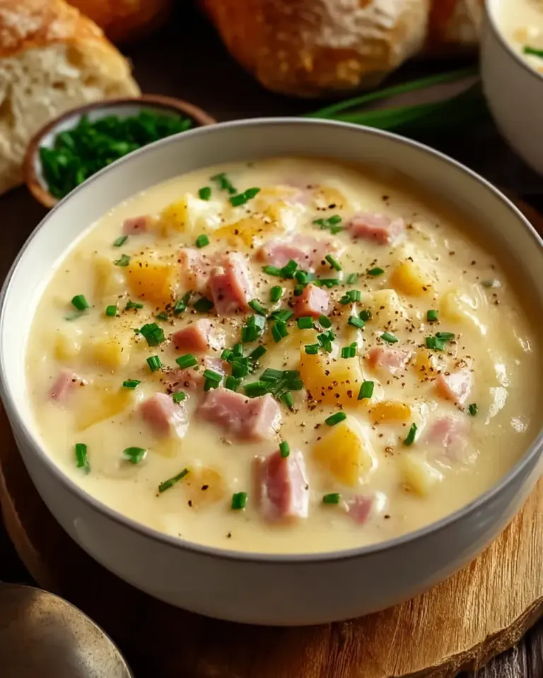 Creamy Cheesy Ham Chowder Recipe