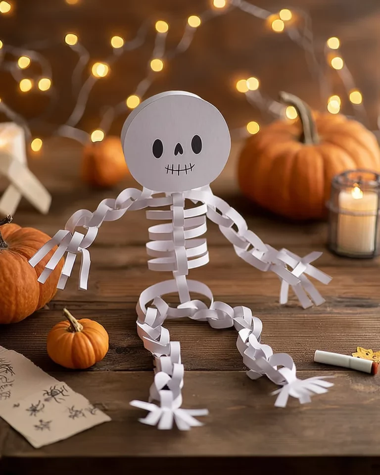 Skeleton Paper Garland: Create a Spooky Halloween Craft!