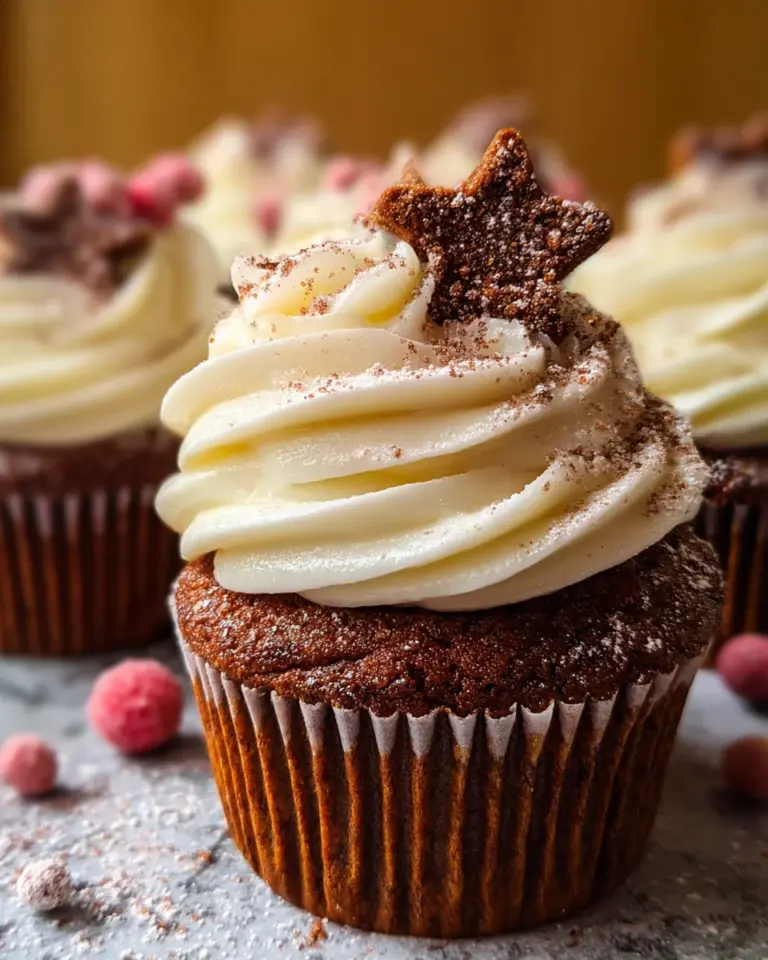 Gingerbread Cupcakes with Cream Cheese Frosting