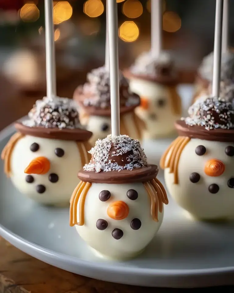 Snowman Cake Pops