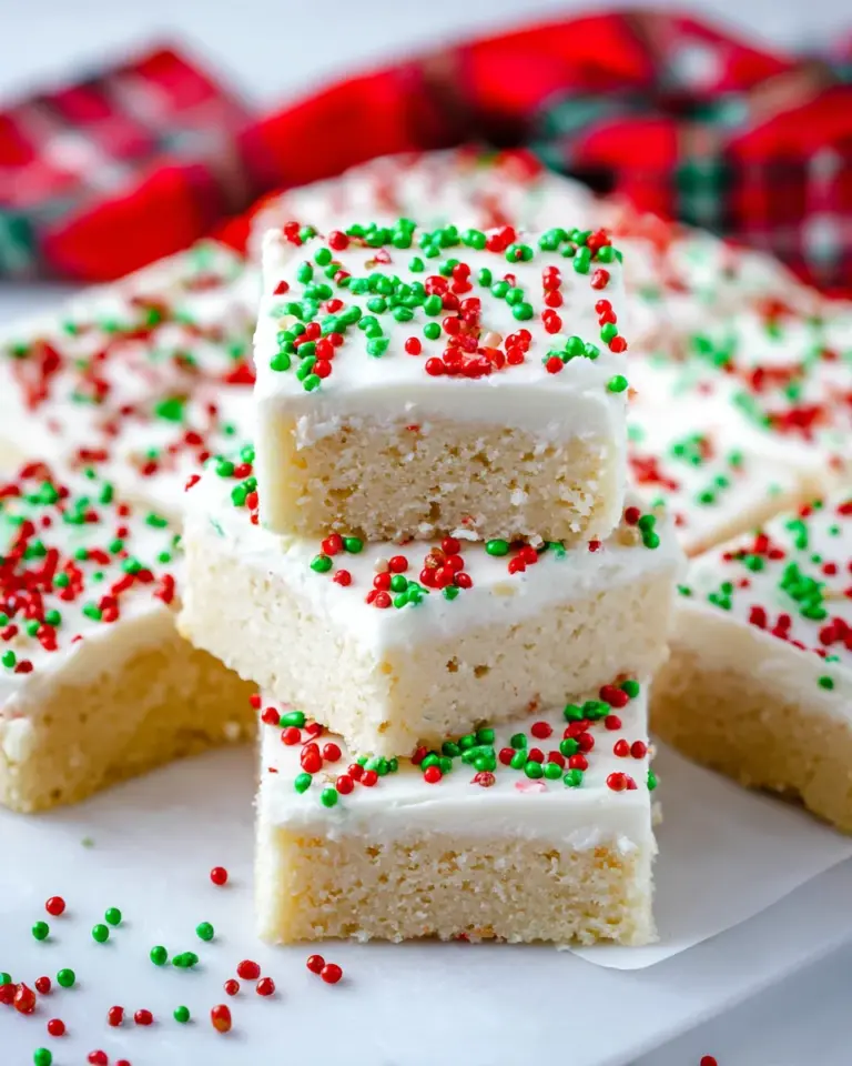 Christmas Sugar Cookie Bars: A Sweet Holiday Treat!