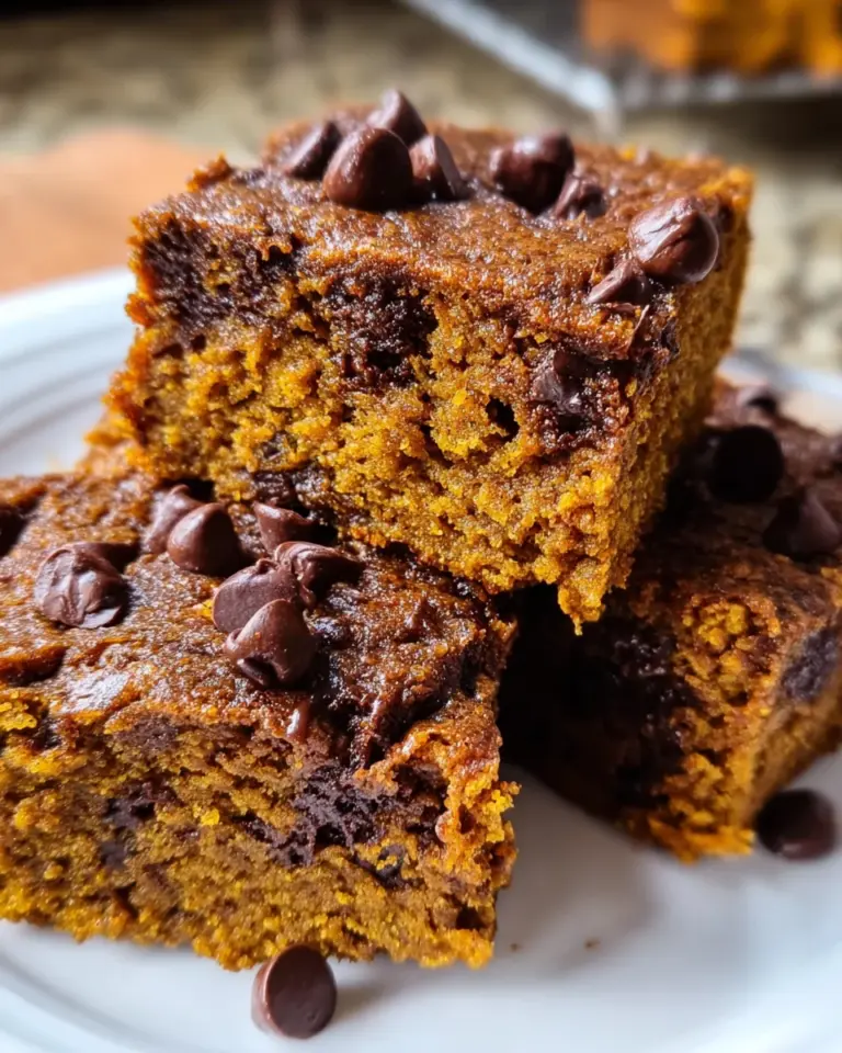 Gingerbread Pumpkin Chocolate Chip Bars