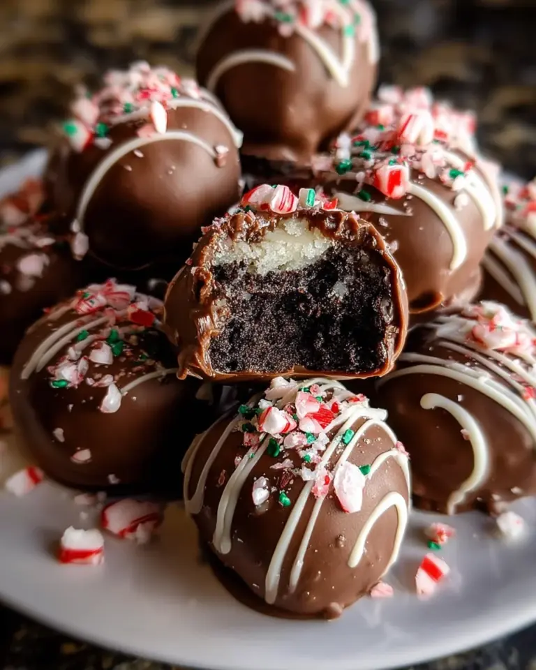 Peppermint Oreo Truffles