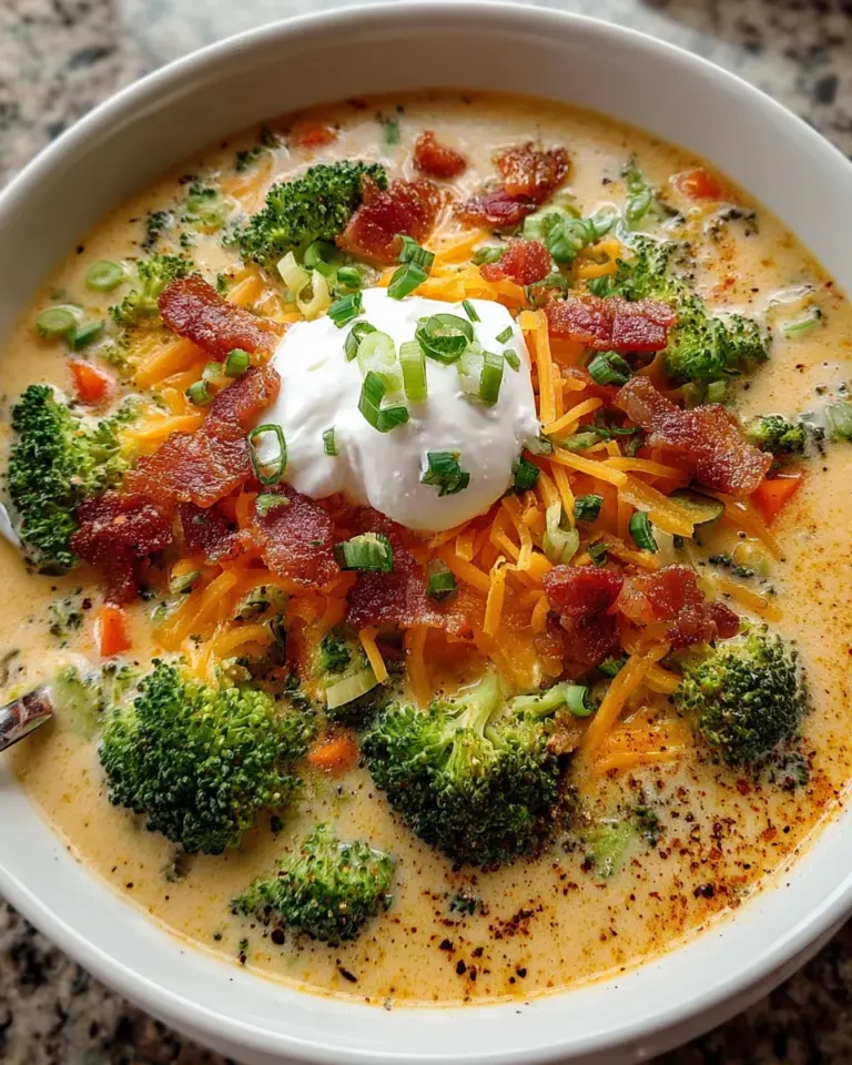 Loaded Broccoli Cheddar Soup