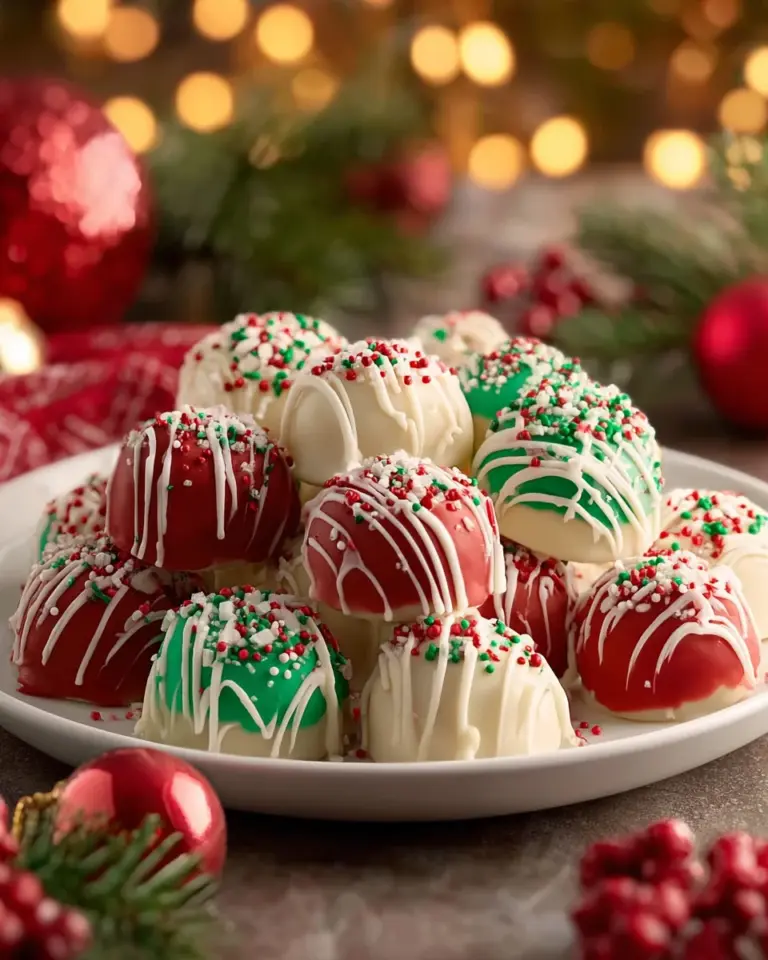 No-Bake Christmas Cheesecake Bites